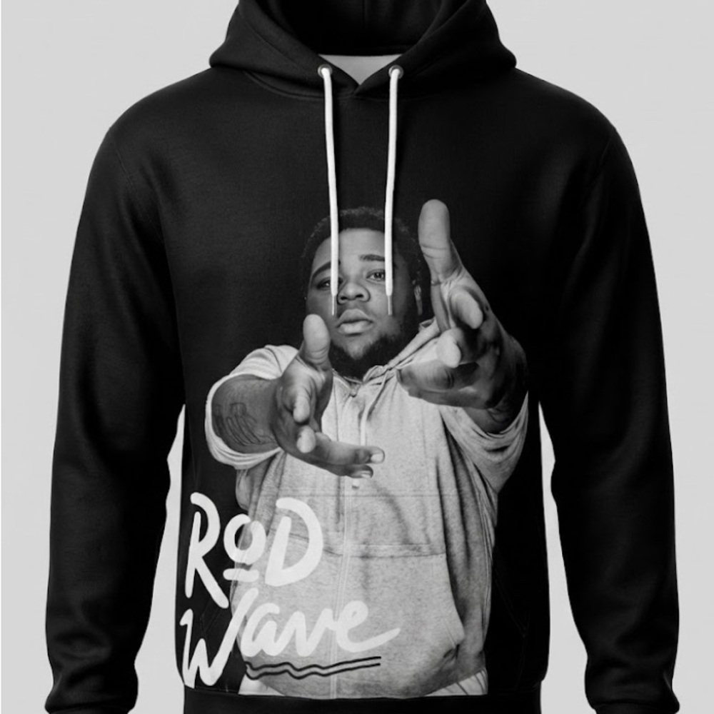 Black Graphic Hoodie